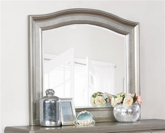 Bling Game Arched Dresser Mirror Metallic Platinum - 204184