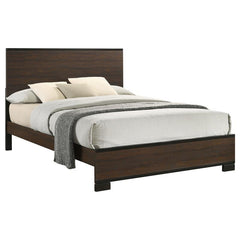 Edmonton Wood Eastern King Panel Bed Rustic Tobacco - 204351KE