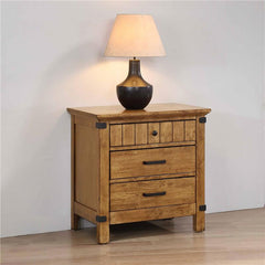 Brenner 3-drawer Night Stand Rustic Honey - 205262