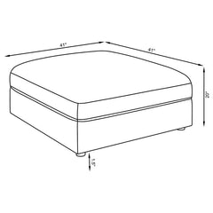 Serene 6-piece Upholstered Modular Sectional Sofa Beige - 551321-SET