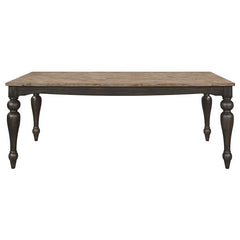 Bridget 6-piece Rectangular Dining Set Brown Brushed and Charcoal Sandthrough - 108221-S6