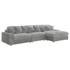Blaine Upholstered Reversible Chaise Sectional Sofa Fog - 509900-SET