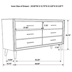 Ramon 4-piece Eastern King Bedroom Set Metallic Sterling - 222701KE-S4