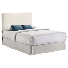 Gigi Upholstered Queen or Full Panel Headboard Ivory - 316031QF