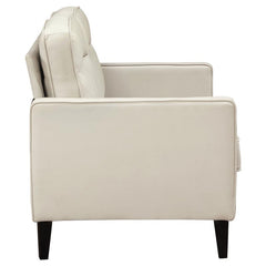 Jonah Upholstered Track Arm Loveseat Ivory - 509652