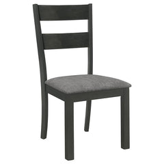 Jakob 5-piece Rectangular Dining Set Grey and Black - 115131-S5