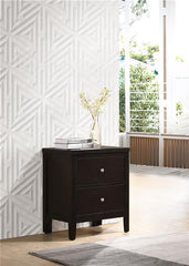 Carlton 2-drawer Rectangular Nightstand Cappuccino - 202092