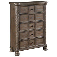 Emmett 5-drawer Bedroom Chest Walnut - 224445