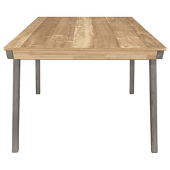Nogales 7-piece Rectangle Dining Set Acacia and Coastal Grey - 109811-S7
