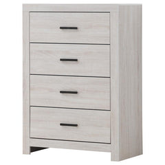 Brantford 4-drawer Chest Coastal White - 207055