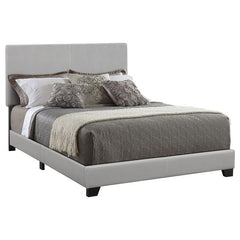 Dorian Upholstered Eastern King Panel Bed Grey - 300763KE
