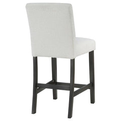 Alba Boucle Upholstered Counter Height Dining Chair White and Charcoal Grey (Set of 2) - 123119