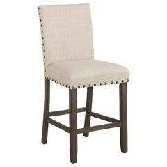 Ralland Upholstered Counter Height Stools with Nailhead Trim Beige (Set of 2) - 193138