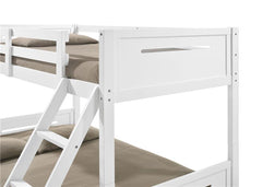 Littleton Wood Twin Over Full Bunk Bed White - 405052WHT