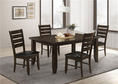 Dalila Dining Room Set Cappuccino and Black - 102721-S5