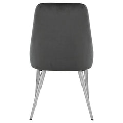 Cabianca Curved Back Side Chairs Grey (Set of 2) - 191442