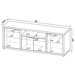 Tabby 4-door Engineered Wood 60" TV Stand Mango - 701702
