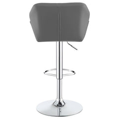 Berrington Adjustable Bar Stools Chrome and Grey (Set of 2) - 100426