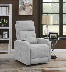 Howie Upholstered Power Lift Massage Chair Grey - 609402P