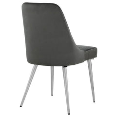 Cabianca Curved Back Side Chairs Grey (Set of 2) - 191442