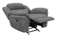 Bahrain Upholstered Glider Recliner Charcoal - 609543