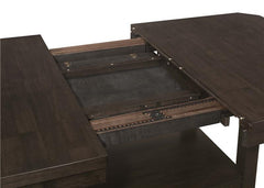 Prentiss Rectangular Counter Height Table with Butterfly Leaf Cappuccino - 193108