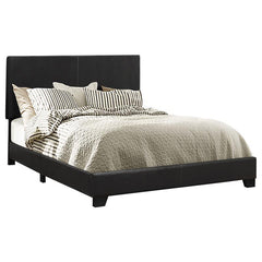 Dorian Upholstered Eastern King Panel Bed Black - 300761KE