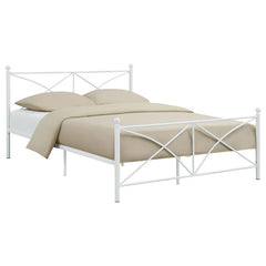 Hart Metal Queen Open Frame Bed White - 422759Q