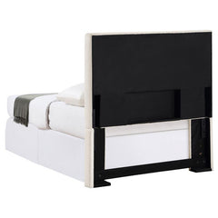 Pirro Upholstered Twin Panel Headboard Sand - 315980T