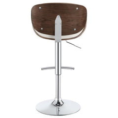 Harris Adjustable Bar Stool Ecru and Chrome - 130505
