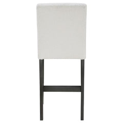Alba Boucle Upholstered Counter Height Dining Chair White and Charcoal Grey (Set of 2) - 123119