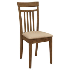 Robles 5-piece Dining Set Chestnut and Tan - 150430