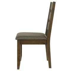 Alston Ladder Back Dining Side Chairs Knotty Nutmeg and Brown (Set of 2) - 106382