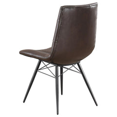 Aiken Upholstered Tufted Side Chairs Brown (Set of 4) - 107853