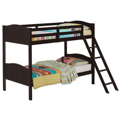 Arlo Wood Twin Over Twin Bunk Bed Espresso - 405053BRN