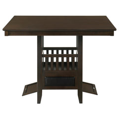 Jaden Square Counter Height Table with Storage Espresso - 100958