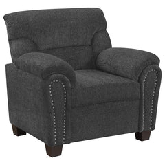 Clementine 3-piece Upholstered Padded Arm Sofa Set Grey - 506574-S3