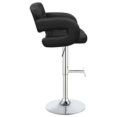 Brandi Adjustable Bar Stool Black and Chrome - 102555