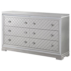 Eleanor 6-drawer Dresser Metallic Mercury - 223463
