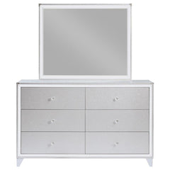 Larue 6-drawer Dresser with Mirror Silver - 224493M