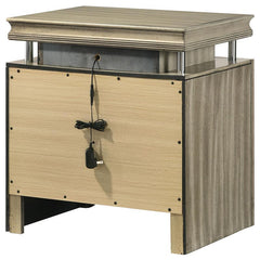 Giselle 3-drawer Nightstand Rustic Beige - 224392