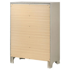 Salford 5-drawer Bedroom Chest Metallic Sterling - 222725