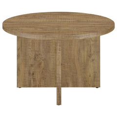 Jamestown Round Engineered Wood Dining Table with Decorative Laminate Mango Brown - 183021