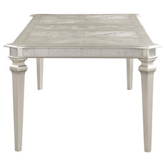 Evangeline Rectangular Dining Table with Extension Leaf Silver Oak - 107551