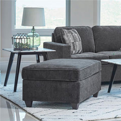 Mccord Rectangular Upholstered Ottoman Dark Grey - 509348