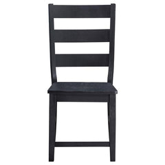 Newport 5-piece Rectangular Trestle Table Dining Set Black - 108141-S5