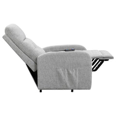 Howie Upholstered Power Lift Massage Chair Grey - 609402P