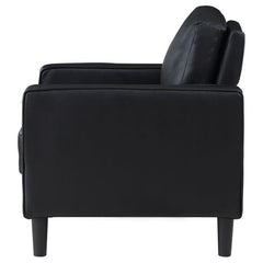Ruth Upholstered Track Arm Accent Chair Black - 508363