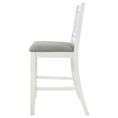 Hollis X-Back Counter Height Dining Chairs White and Grey (Set of 2) - 122249
