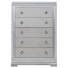 Eleanor 5-drawer Bedroom Chest Metallic Mercury - 223465